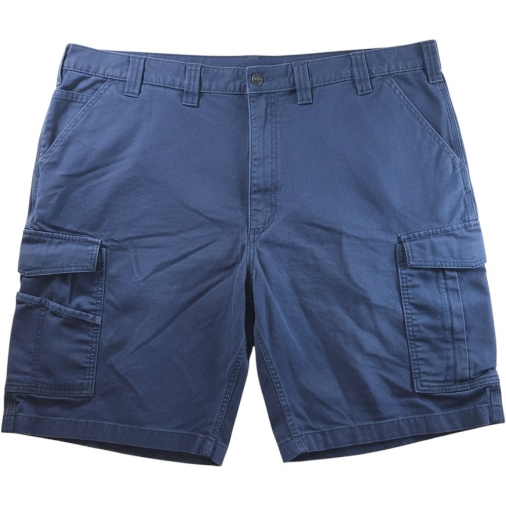 Carhartt Rugged Flex Relaxed Fit Canvas Cargo Work Shorts Navy Blue 44 BS3542-M